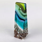 3D Aquascape Tower Pendant, Ocean Beach Necklace