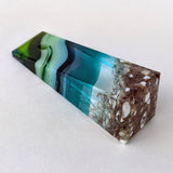 3D Aquascape Tower Pendant, Ocean Beach Necklace