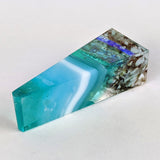 3D Aquascape Tower Pendant, Ocean Beach Necklace