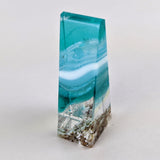 3D Aquascape Tower Pendant, Ocean Beach Necklace