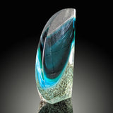 Winter Shorebreak - Glass Sculpture
