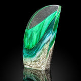 Emerald Shorebreak - Glass Sculpture