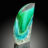 Green Shorebreak - Glass Sculpture