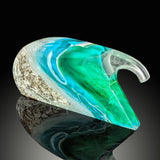 Shorebreak Curl - Glass Sculpture