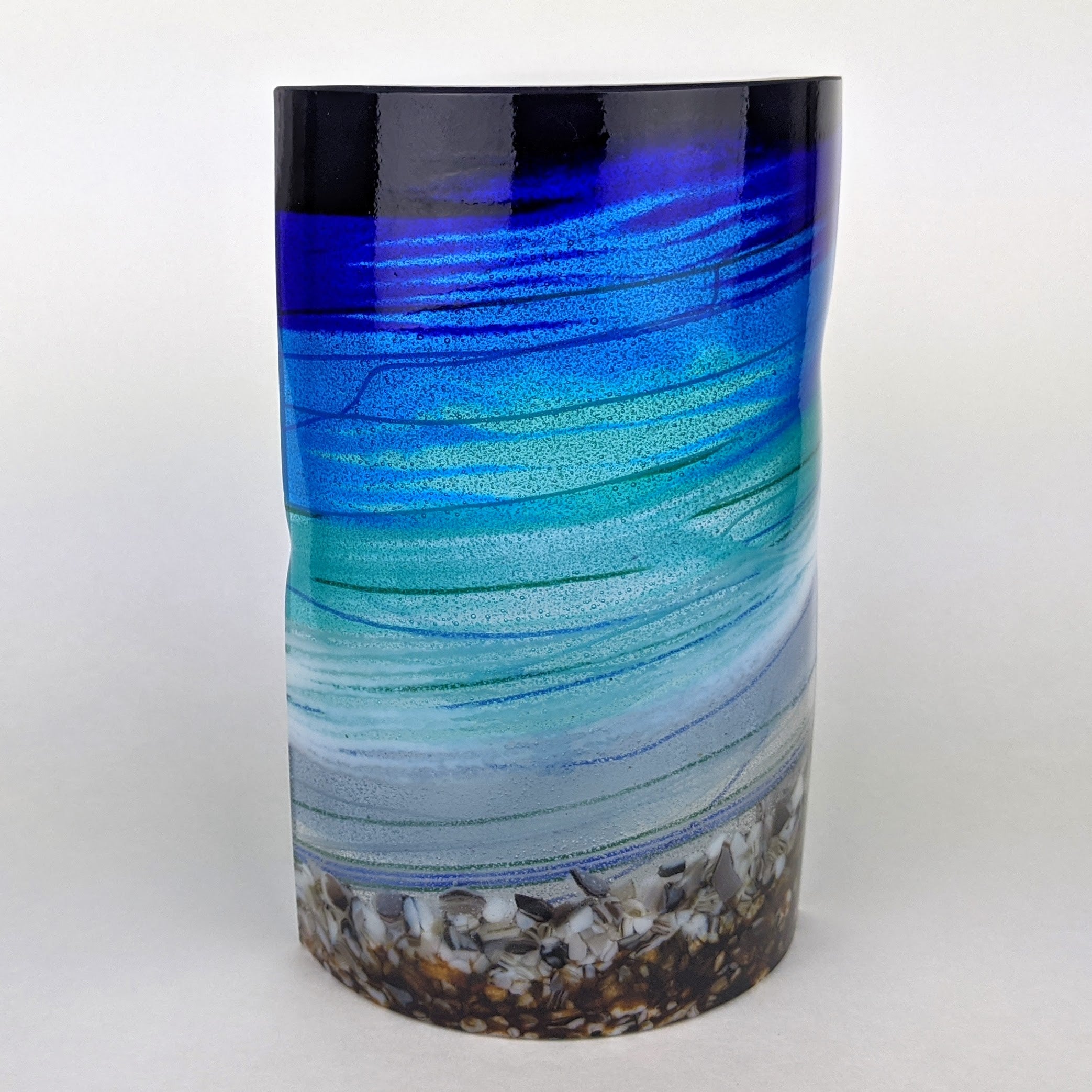 Midnight Aquascape Lamp Shade with Light