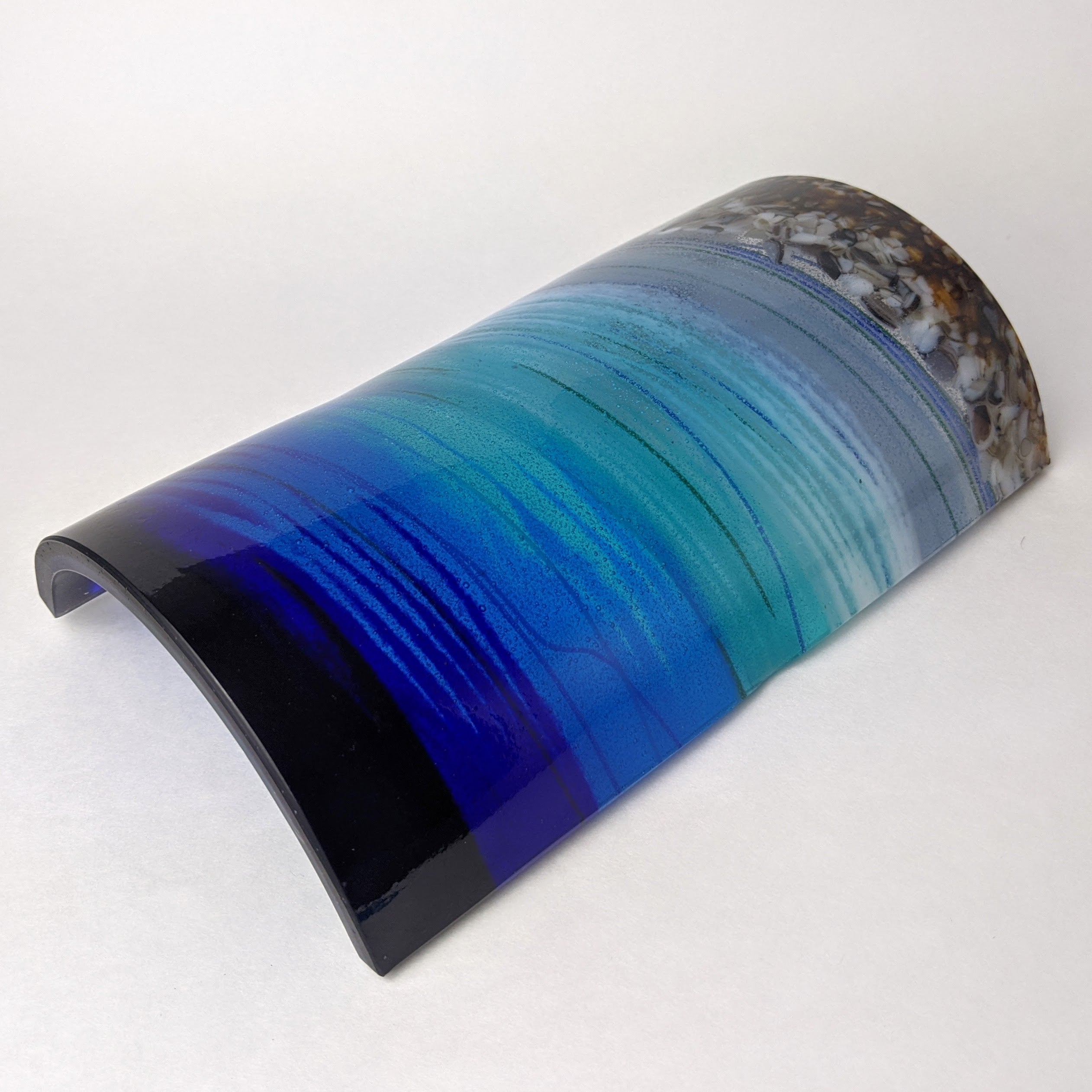 Midnight Aquascape Lamp Shade with Light