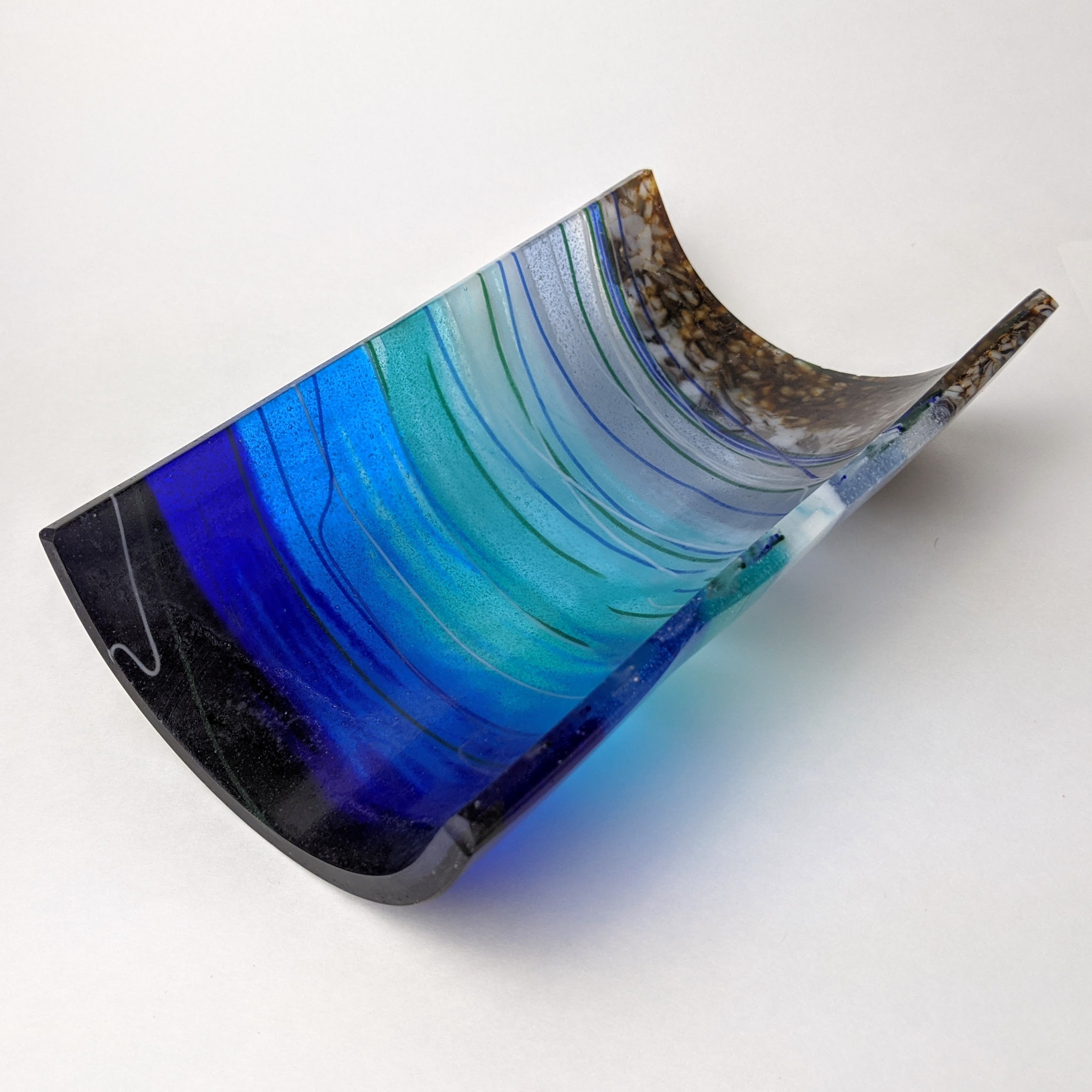 Midnight Aquascape Lamp Shade with Light