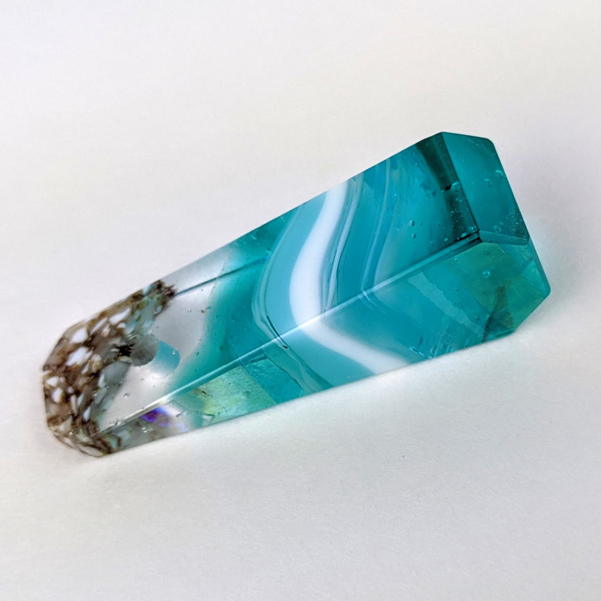 3D Aquascape Tower Pendant, Ocean Beach Necklace