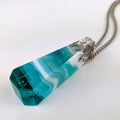 3D Aquascape Tower Pendant, Ocean Beach Necklace