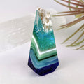 3D Aquascape Crystal Tower, Dichroic Ocean Beach Sculpture