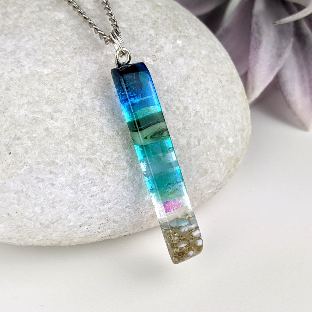 Small 1.5 Inch Aquascape Necklace - Assorted 6-PACK