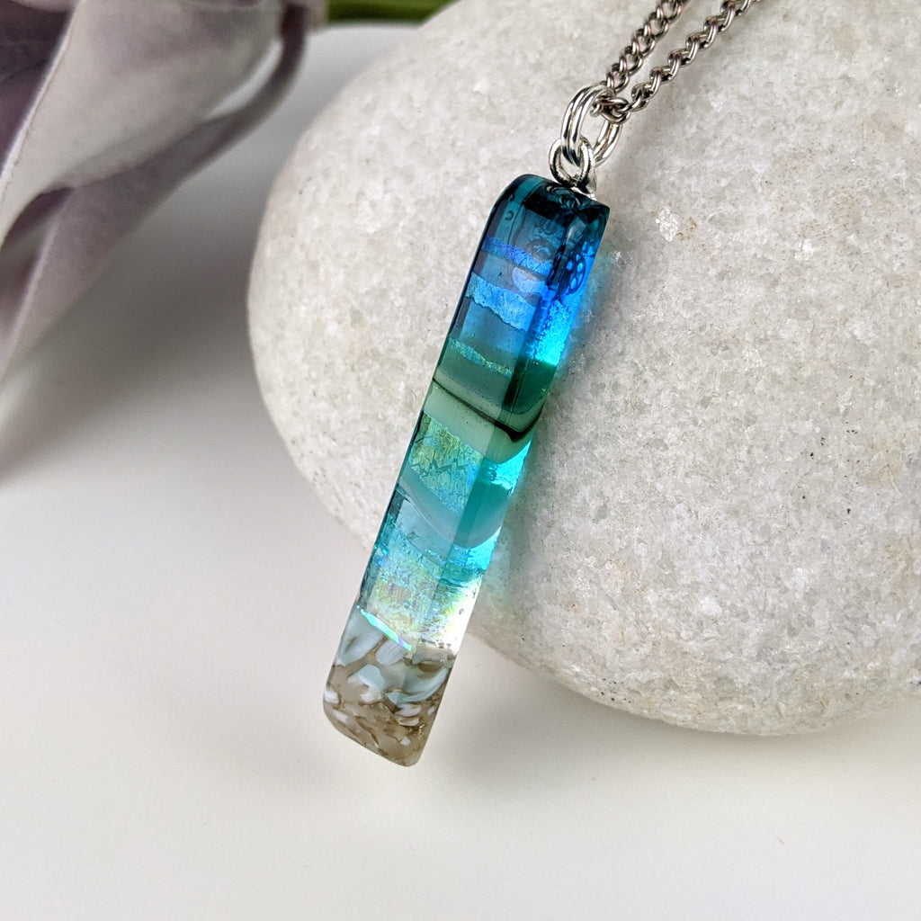Small 1.5 Inch Aquascape Necklace - Assorted 6-PACK