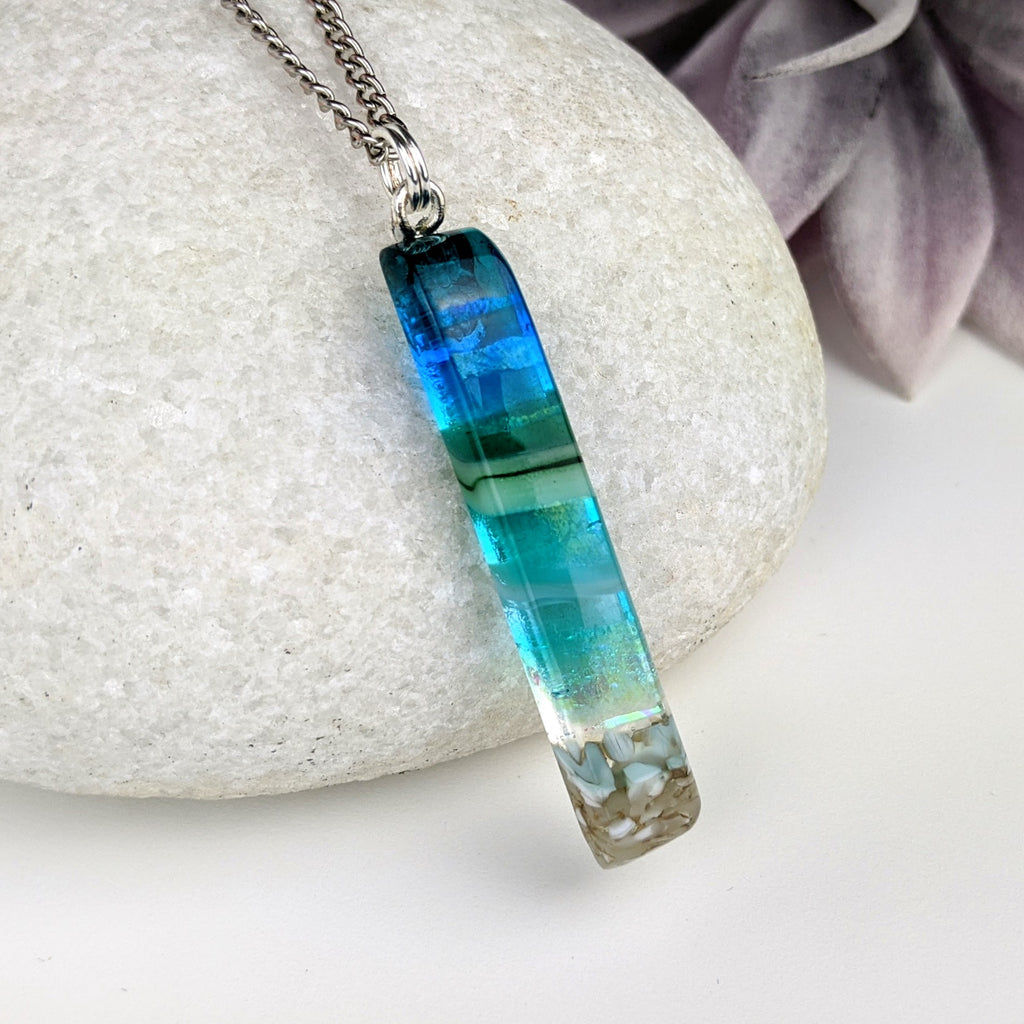 Small 1.5 Inch Aquascape Necklace - Assorted 6-PACK