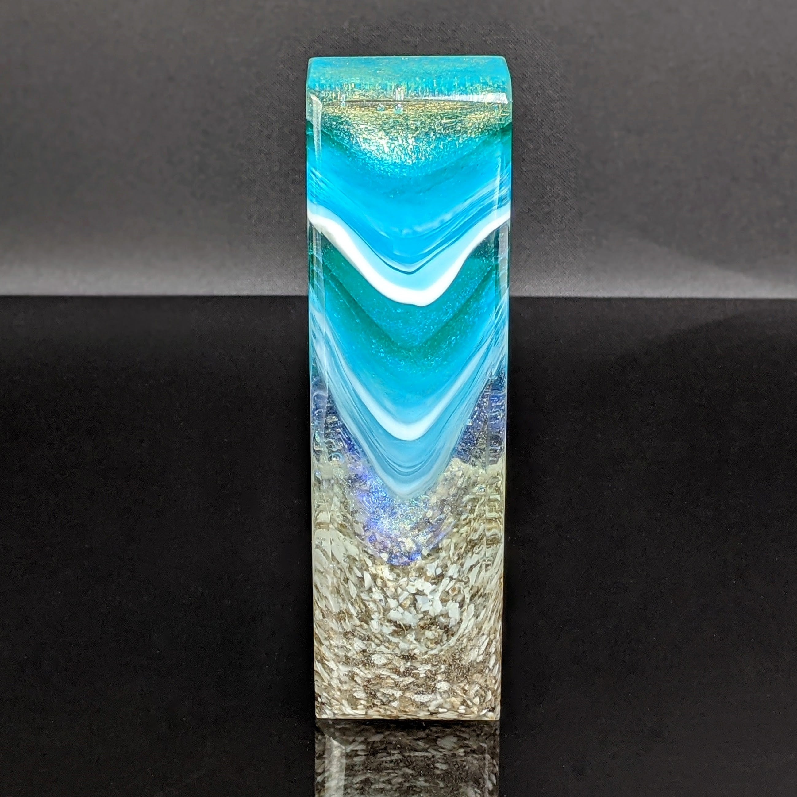 Glacier Falls - Glass Sculpture
