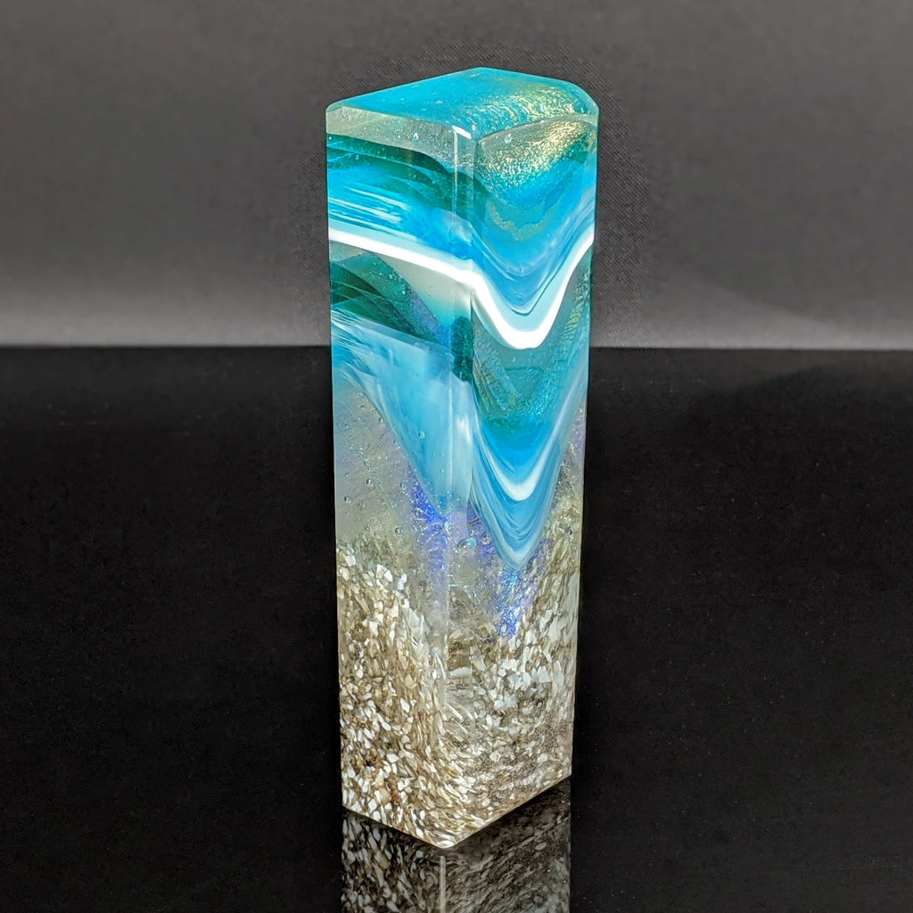 Glacier Falls - Glass Sculpture