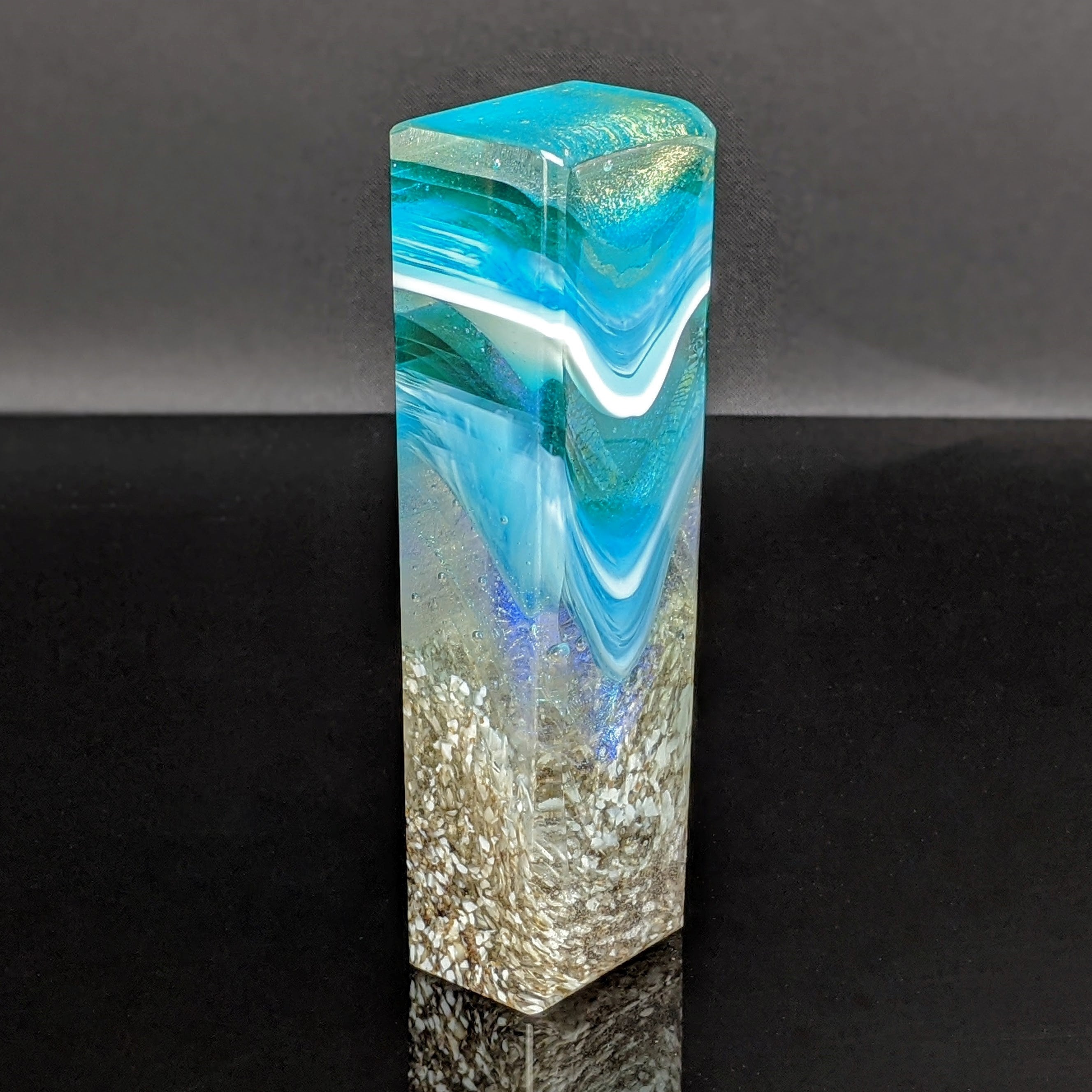 Glacier Falls - Glass Sculpture