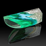 Emerald Shorebreak - Glass Sculpture