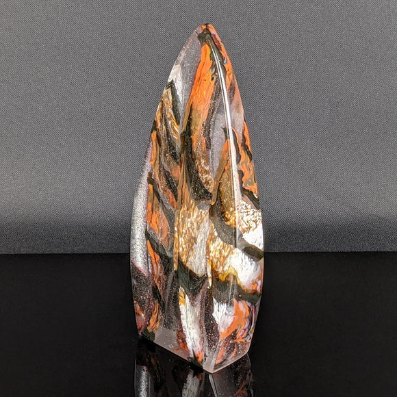 Flame Wedge - Glass Sculpture