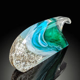 Shorebreak Curl - Glass Sculpture