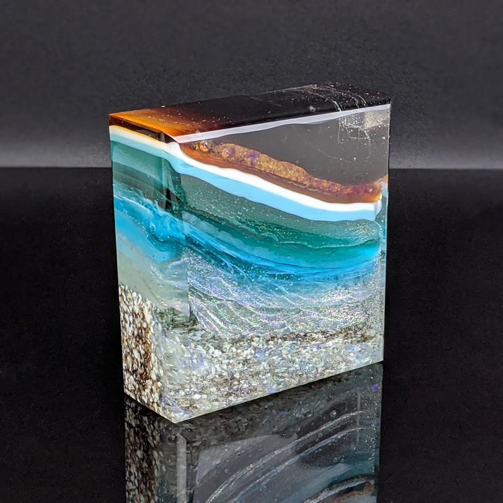 Amber Waves - Glass Sculpture
