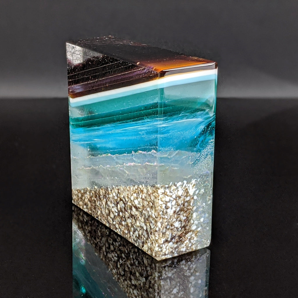 Amber Waves - Glass Sculpture