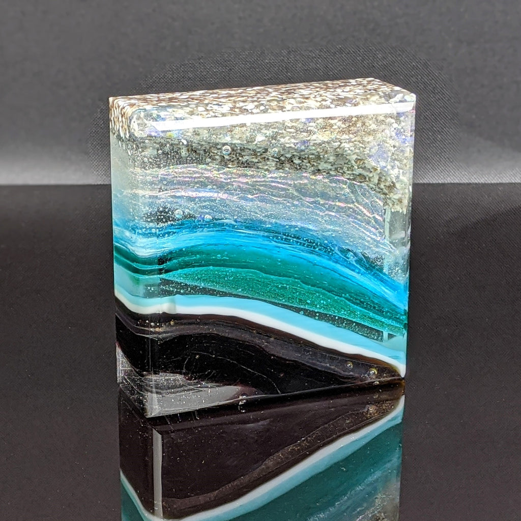 Amber Waves - Glass Sculpture