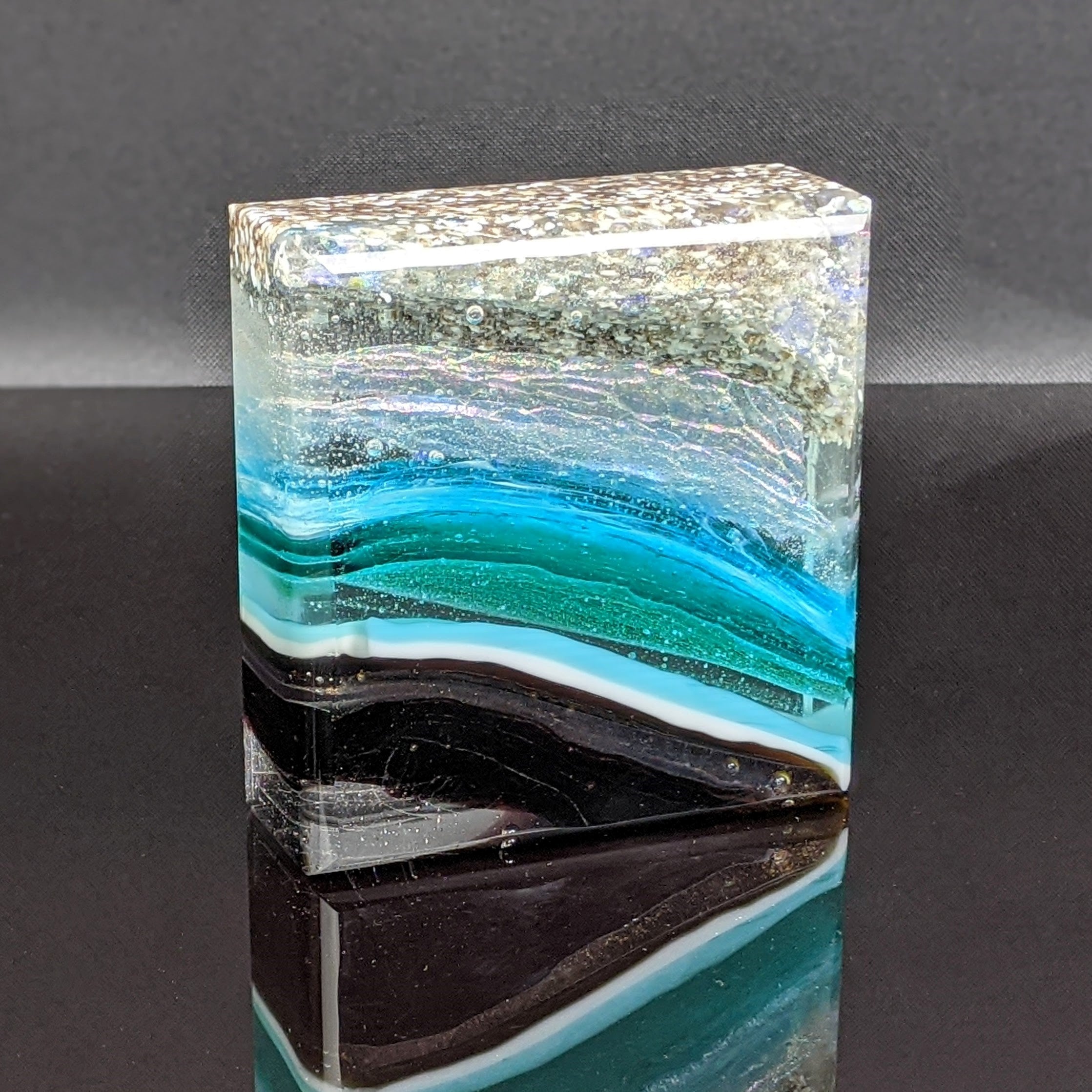 Amber Waves - Glass Sculpture