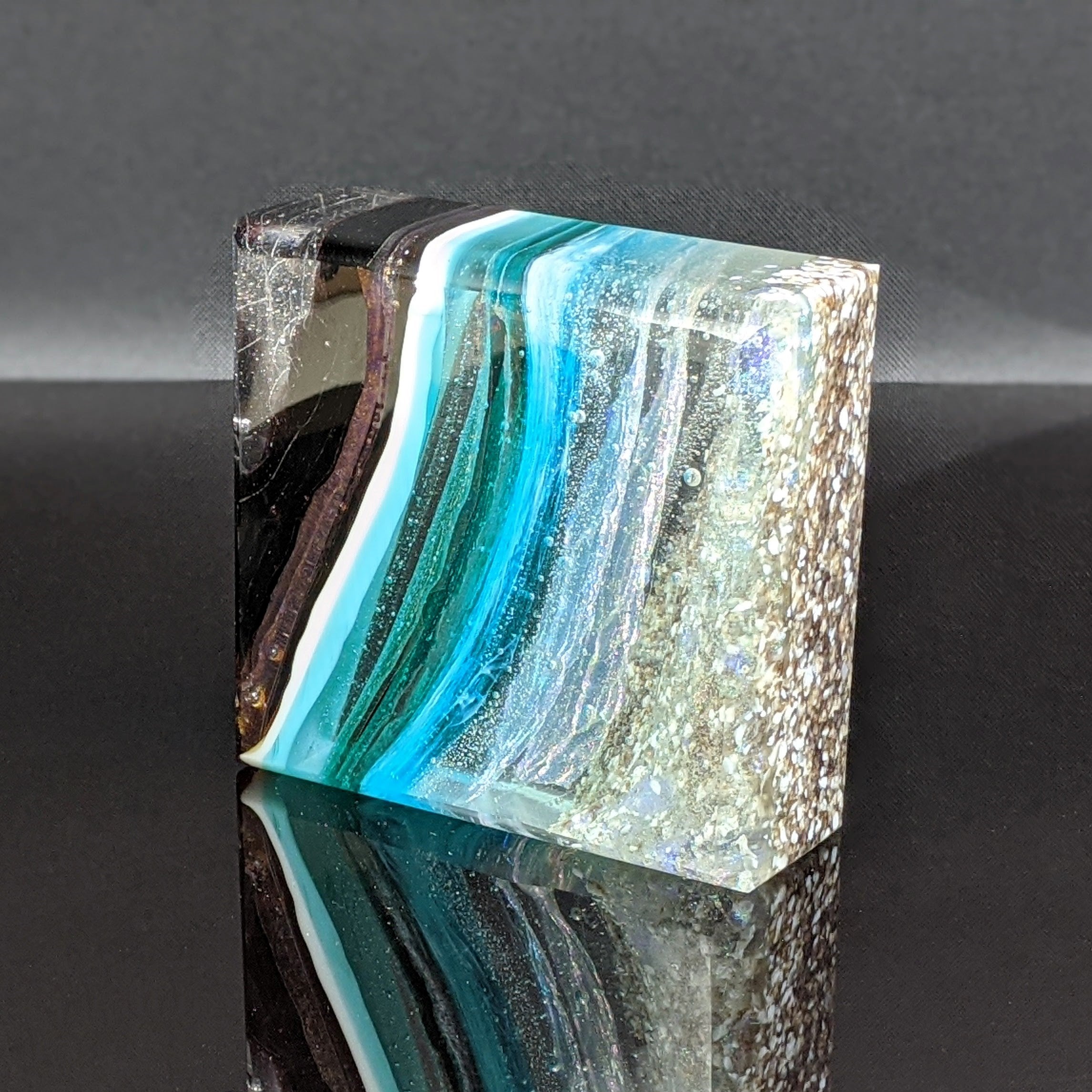 Amber Waves - Glass Sculpture