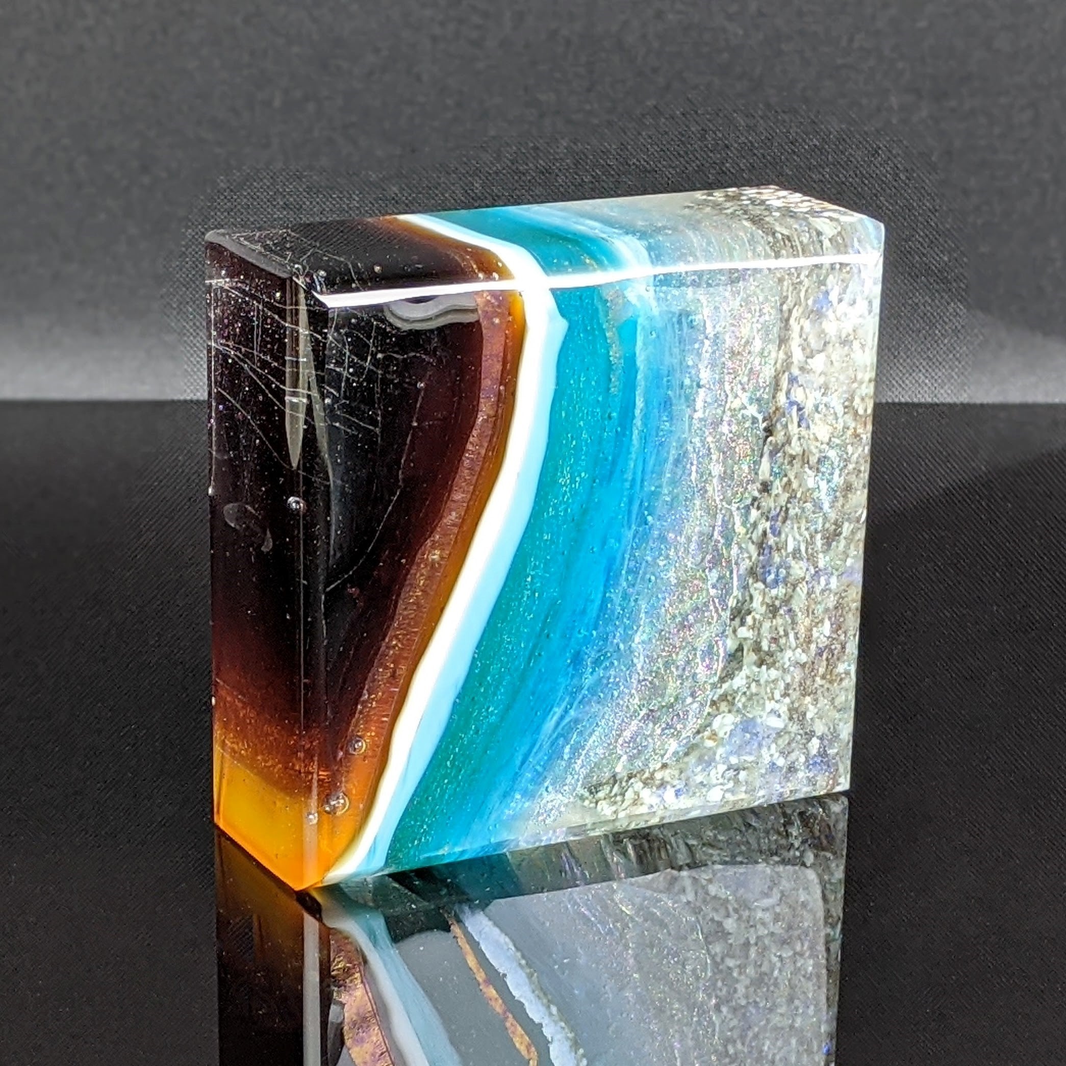 Amber Waves - Glass Sculpture