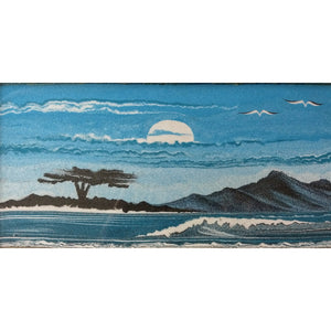 Vintage Blue Cypress - Sand Tapestry