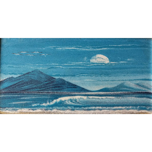 Vintage Blue Wave - Sand Tapestry